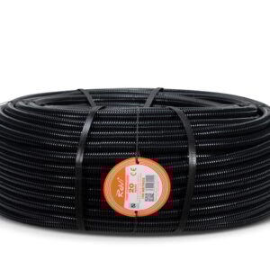 TUBO CORRUGADO ARTICULADO NEGRO 20MM 100M
