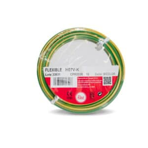 HILO FLEXIBLE H07V-K 2,5mm2 VERDE/AMARILLO 25M