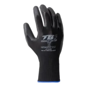GUANTE POLYESTER / PU NEGRO T9 TOMAS BODERO 500NG2P