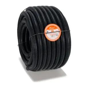 TUBO CORRUGADO ARTICULADO NEGRO 20MM 25M