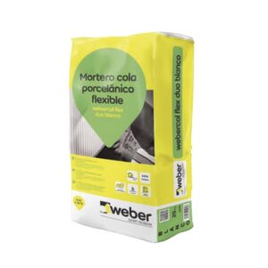 CEMENTO COLA FLEX DUO WEBER 25KG BLANCO