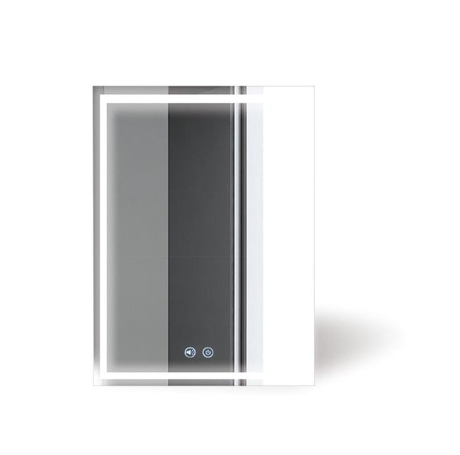 ESPEJO DE BAÑO CON LUZ LED BLUETOOTH BLUE LIGHT 60X80CM