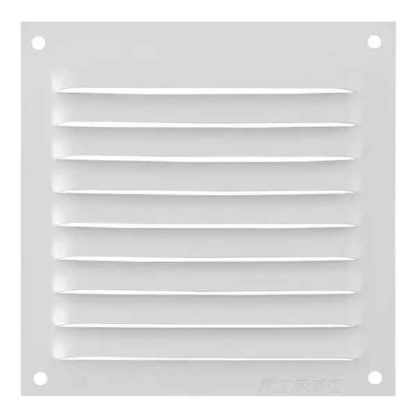 REJILLA DE VENTILACION SOBREPONER ALUMINIO BLANCO 10 X 10 CM ESPESOR 0.6  MM