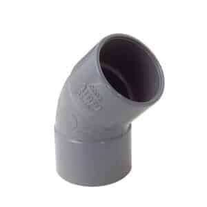 CODO 45º Ø40MM PVC GRIS HEMBRA-HEMBRA