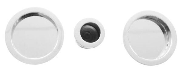 JUEGO TIRADOR Y EXTRACTOR PARA PUERTA CORREDERA NIQUELADO