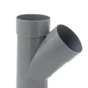 DERIVACIÓN 45º Ø90MM MACHO-HEMBRA PVC