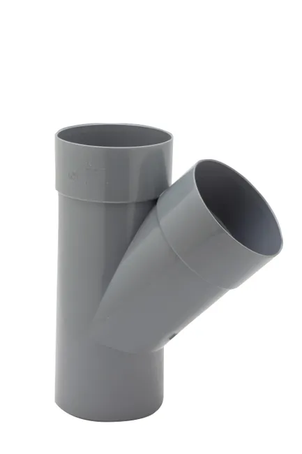 DERIVACIÓN 45º Ø90MM MACHO-HEMBRA PVC