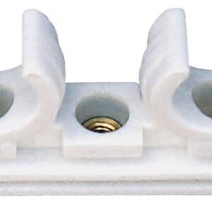 CLIP DOBLE FIJATUBO 20-22MM 5 UNIDADES