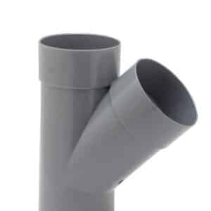 DERIVACIÓN 45º Ø110MM MACHO-HEMBRA PVC