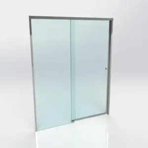 MAMPARA DE DUCHA FRONTAL CORREDERA DUSCHOLUX D0 PRO 120X200CM CROMO