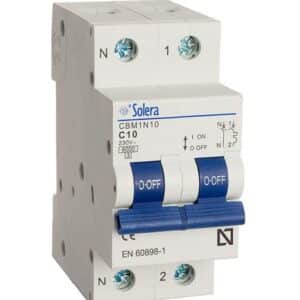 AUTOMÁTICO MAGNETOTÉRMICO 1 P+N 10A SOLERA