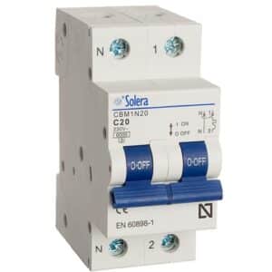 AUTOMÁTICO MAGNETOTÉRMICO 1 P+N 20A SOLERA