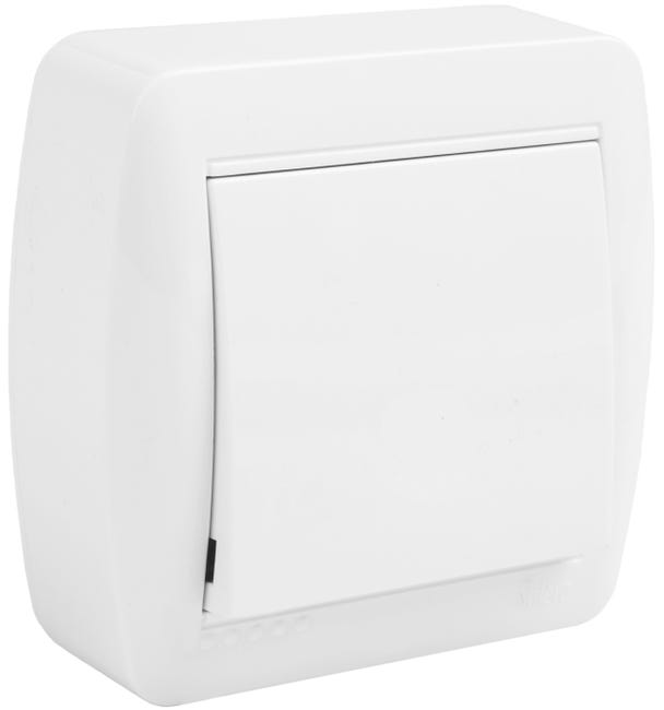 PULSADOR MURAL SUPERFICIE BLANCO