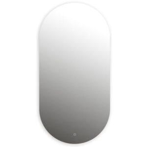 ESPEJO DE BAÑO CON LUZ LED ETNA 45X90CM ACERO