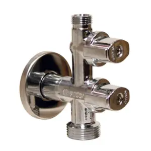 LLAVE DE LAVADORA DOBLE  ANTICAL Ø1/2"X3/8"X3/4" MACHO