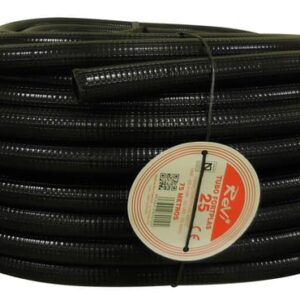 TUBO CORRUGADO REFORZADO NEGRO 25MM 75M