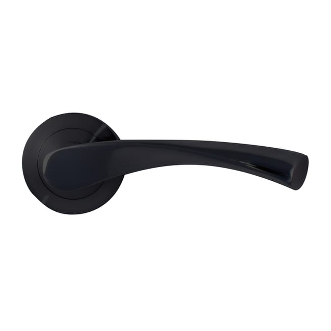 JUEGO DE MANILLA ROSETA ALUMINIO NEGRO Mod 707 MICEL