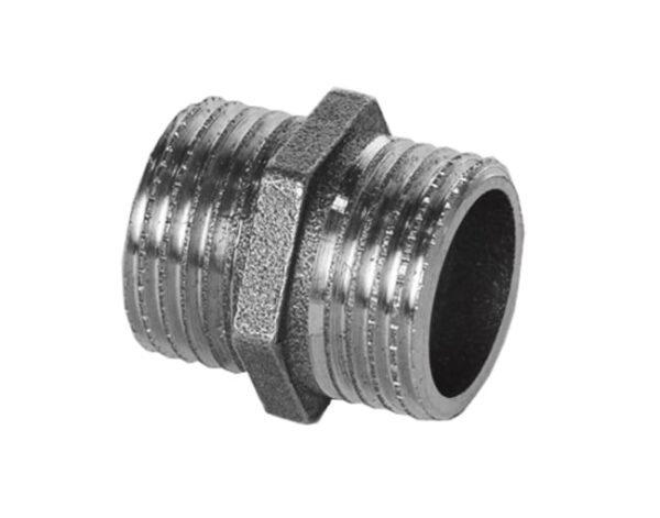 MACHÓN LATÓN CROMADO 1/2" MACHO ROSCAR-ROSCAR