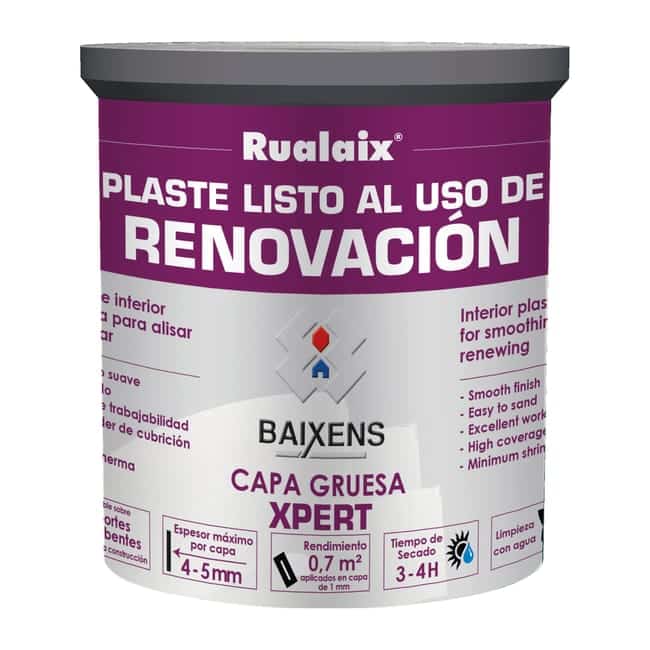 MASILLA EN PASTA CAPA GRUESA 1KG RENOVACIÓN Y CUBREGOTA