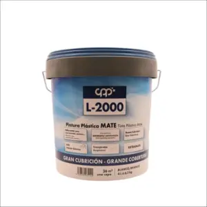 PINTURA PLASTICA BLANCA MATE 4L L2000