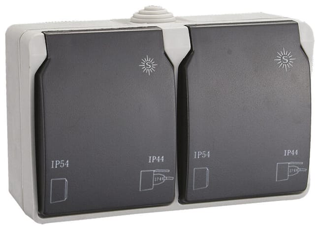 SCHUKO DOBLE SUPERFICIE IP54