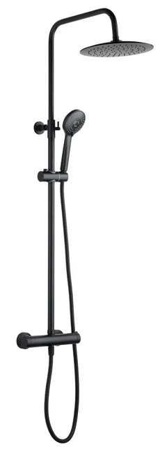 COLUMNA DE DUCHA MONOMANDO TECNOCAL NEGRO