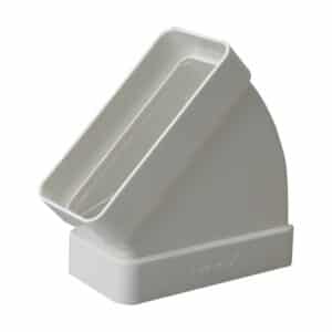 CODO RECTANGULAR HORIZONTAL 45º  55 x 110 MM