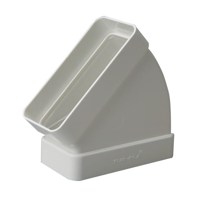 CODO RECTANGULAR HORIZONTAL 45º 55 x 110 MM