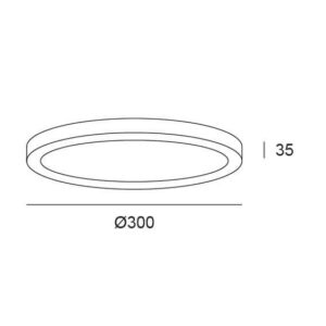 DOWNLIGHT SUPERFICIE CIRCULAR BLANCO 24W CCT