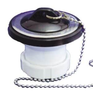 VÁLVULA LAVABO 1 1/2" CON TAPÓN BLANCO TECNOAGUA