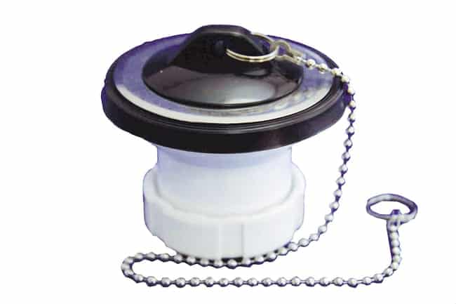 VÁLVULA LAVABO 1 1/2" CON TAPÓN BLANCO TECNOAGUA