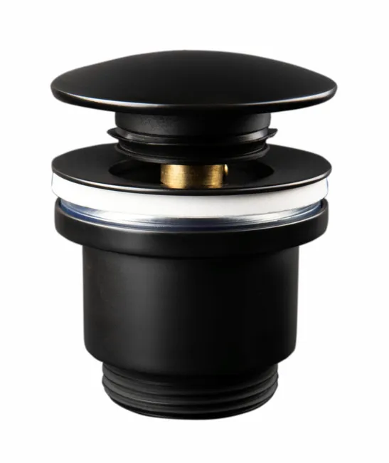 VÁLVULA CLICK CLACK LAVABO 1 1/4" NEGRA