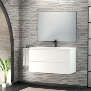 MUEBLE DE BAÑO MAYA BLANCO 100X45CM 2 CAJONES