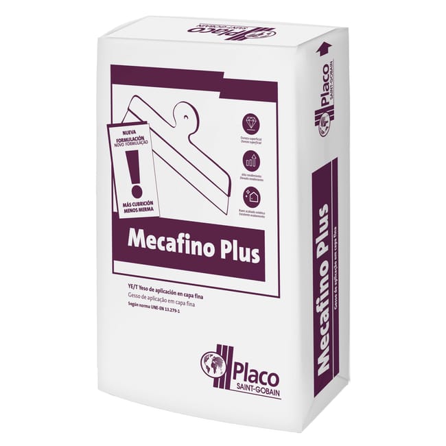 YESO DE TERMINACIÓN PLACO MECAFINO PLUS 17 KG