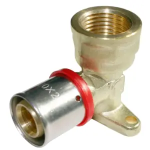 CODO 90º CON SOPORTE 16MMX1/2" HEMBRA MULTICAPA