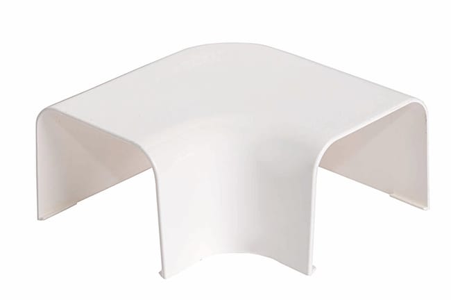 CURVA PLANA CANAL CLIMA 65X50MM BLANCO