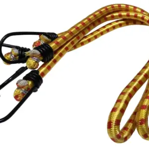 2 CABLES ELASTICOS CON GANCHO 10MM X 80 CM
