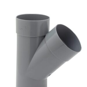 DERIVACIÓN 45º Ø125MM MACHO-HEMBRA PVC