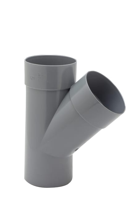 DERIVACIÓN 45º Ø125MM MACHO-HEMBRA PVC