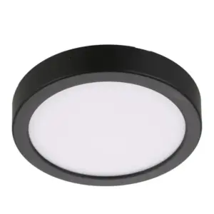 DOWNLIGHT SUPERFICIE CIRCULAR NEGRO 24W CCT