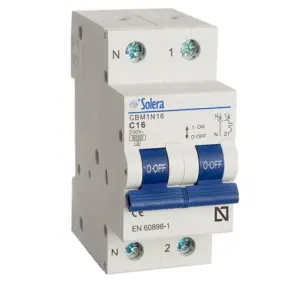 AUTOMÁTICO MAGNETOTÉRMICO 1 P+N 16A SOLERA