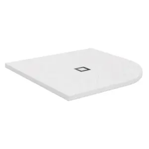 PLATO DE DUCHA RESINA SEMICIRCULAR BLANCO 75X75CM