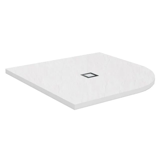 PLATO DE DUCHA RESINA SEMICIRCULAR BLANCO 75X75CM