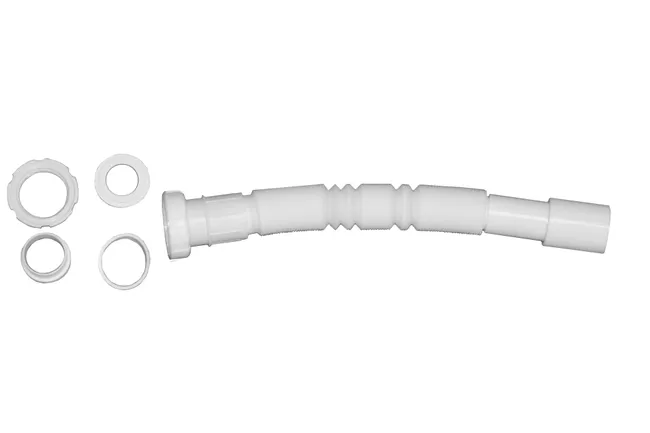 SIFÓN LAVABO EXTENSIBLE 1 1/4"-1 1/2" BLANCO TECNOAGUA