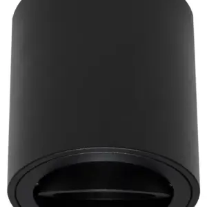 ARO DE SUPERFICIE BAJO CIRCULAR BASCULANTE NEGRO GU10