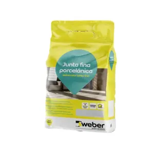 CEMENTO JUNTA FINA WEBER 5KG BLANCO