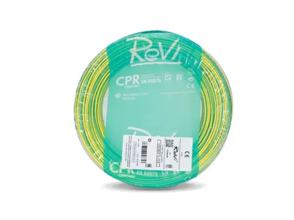 HILO FLEXIBLE H07V-K 6mm2 VERDE/AMARILLO 50M