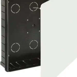 CAJA DE REGISTRO ELÉCTRICO 250X250X60MM PARA EMPOTRAR DE INTERIOR CON TAPA DE GARRA METÁLICA