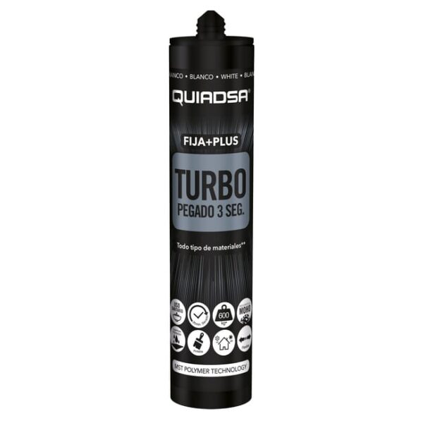 ADHESIVO SELLADOR TURBO QUIADSA 290ML BLANCO