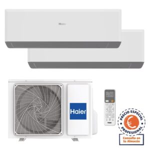 AIRE ACONDICIONADO WIFI MULTISPLIT 2100+2800 FRIGORIAS HAIER GEOS R+